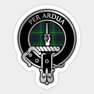 Clan MacIntyre Crest & Tartan Sticker